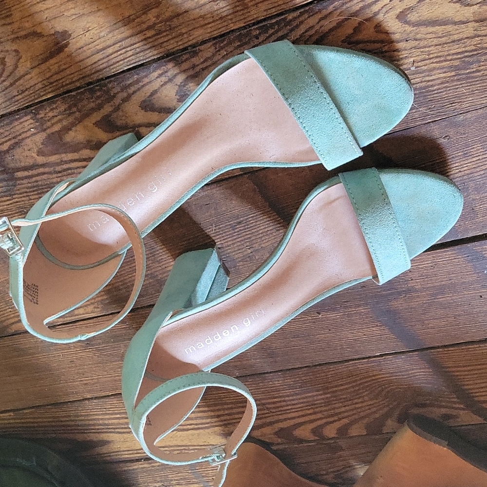 Madden beela suede block heels